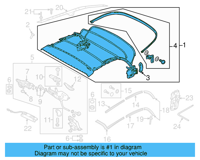 Top Frame 5C3-871-025-A - View 3