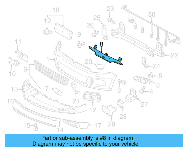 Center Support 7P6-807-192 - View 7
