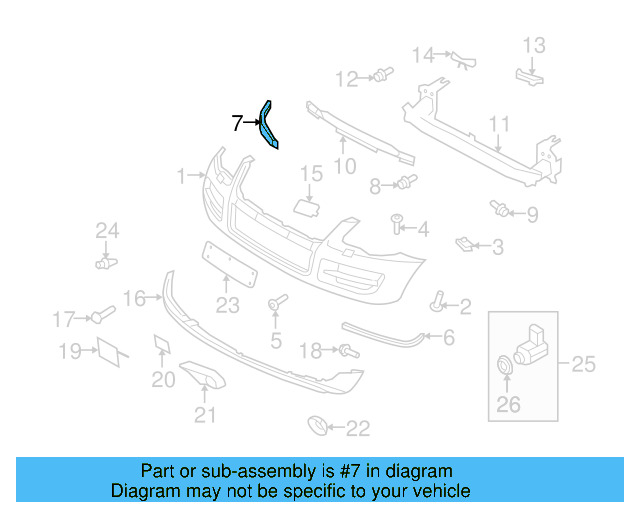 Guide Bracket 7L6-807-049 - View 3