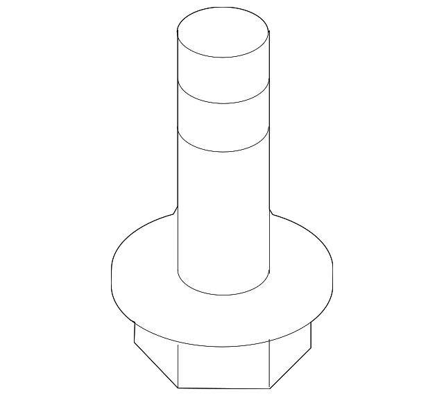 Bumper Cover Support Rail Bolt 6N0-807-199 - View 15