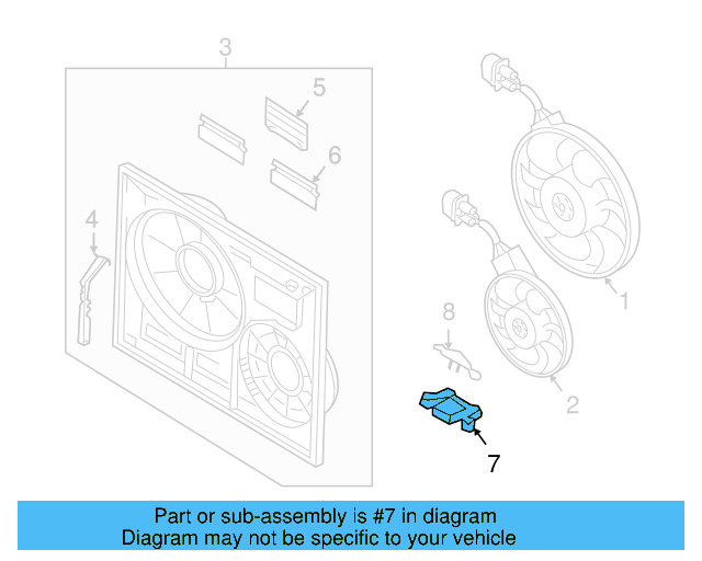 Retaining Bracket 7L0-805-517 - View 9