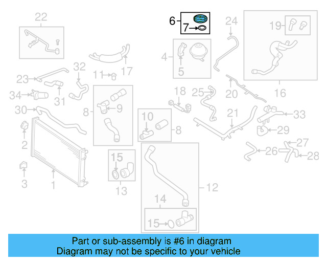 Reservoir Cap 3B0-121-321 - View 66
