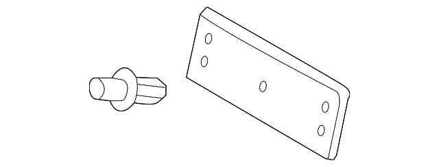 License Bracket 7P6-807-285-B - View 3