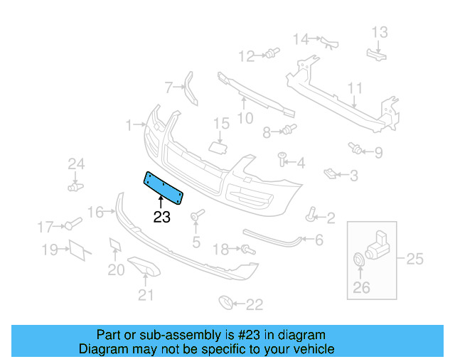 License Bracket 7L6-807-287-J - View 6
