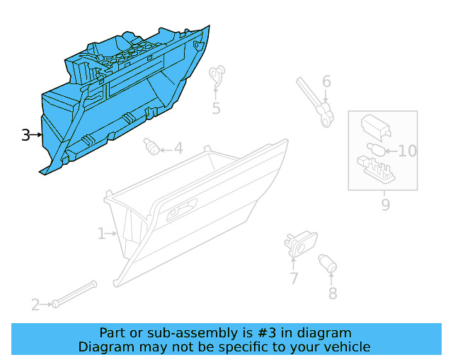 Glove Box Frame 3CN-857-114-A-82V