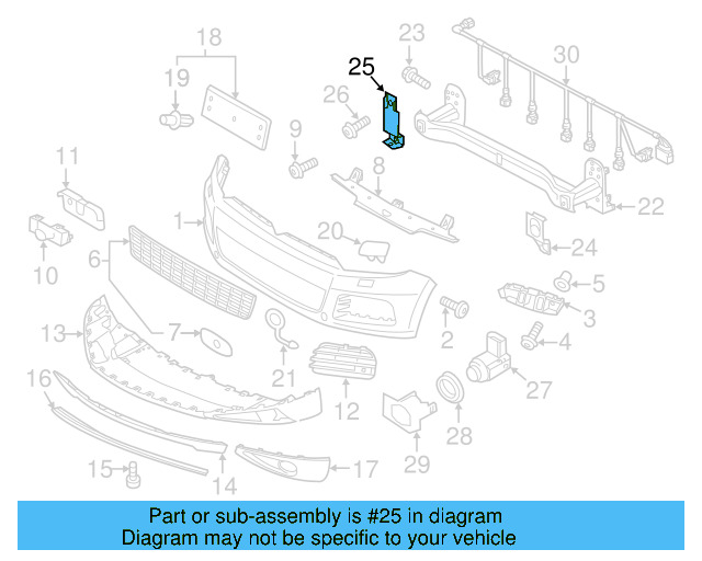 Center Bracket 7P6-807-915-A - View 3