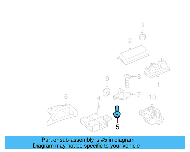 Headlamp Assembly Mount Bolt N-910-423-01 - View 14