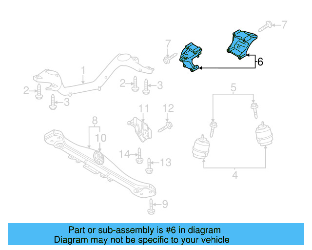 Mount Bracket 7L8-199-307-K - View 2