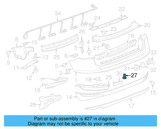 Fender Liner Retainer Nut N-908-338-01 - View 50