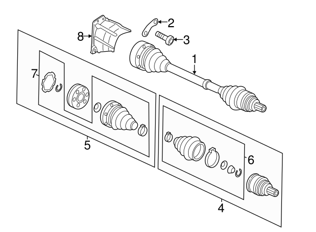 Outer Joint Assembly 5C0-498-099-D - View 19