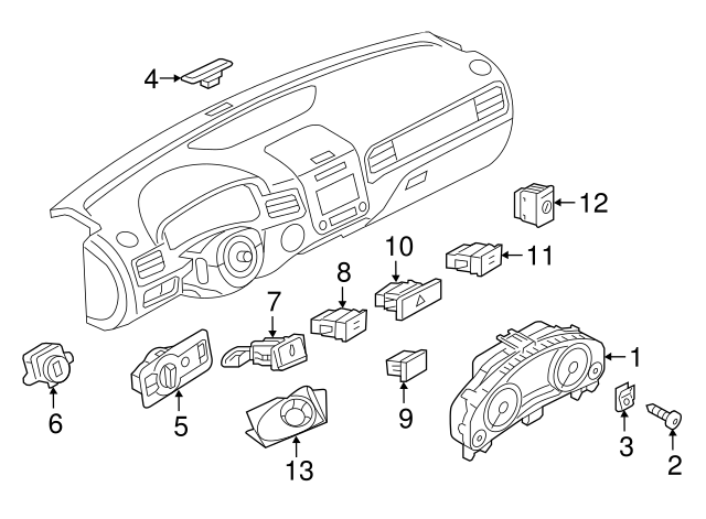 Side Trim Panel Screw N-906-986-06 - View 50