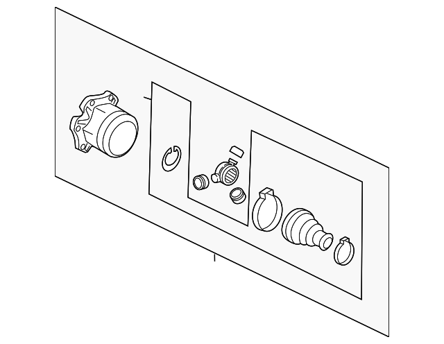Inner Joint Assembly 5C0-498-103-B - View 3