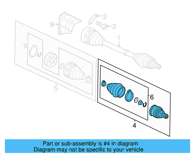 Outer Joint Assembly 5C0-498-099-D