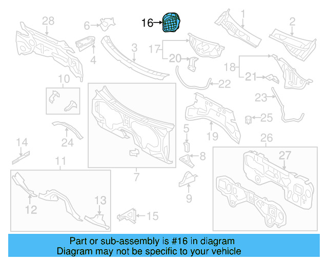 Water Deflector 7P6-819-511-B - View 3