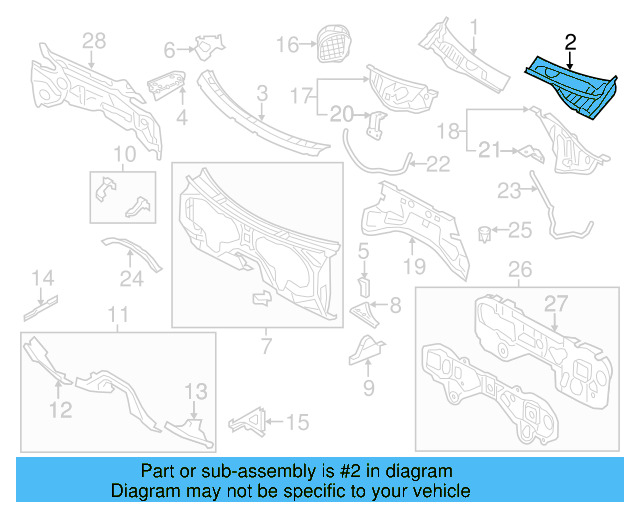 Cowl Grille 7P6-819-401-B
