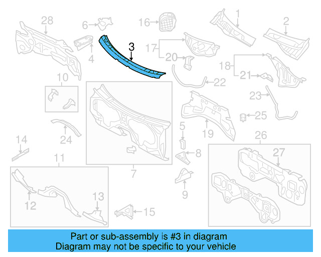 Cowl 7P0-806-713-B - View 3