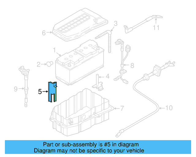 Battery Box Bracket 7L0-801-387-D - View 6