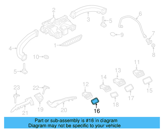 Trim Bezel 7P1-819-573-3Q7 - View 3