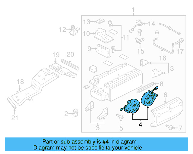 Drive Motor Battery Pack Cooling Fan Assembly 7P0-907-463 - View 3
