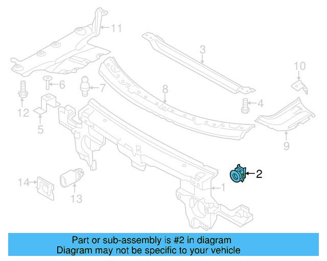 Headlamp Assembly Spacer 8E0-806-193
