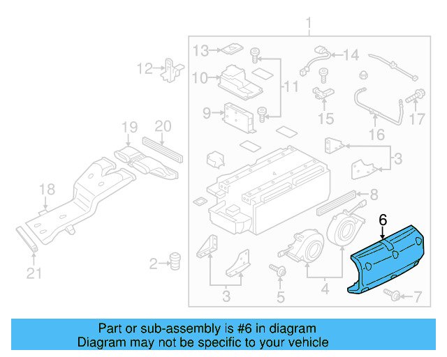 Drive Motor Battery Pack Cooling Fan Housing 7P0-819-024 - View 3