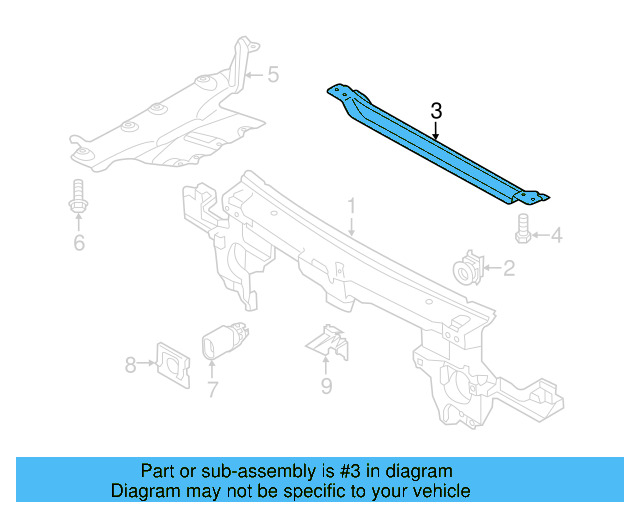 Headlamp Assembly Spacer 8E0-806-193 - View 17
