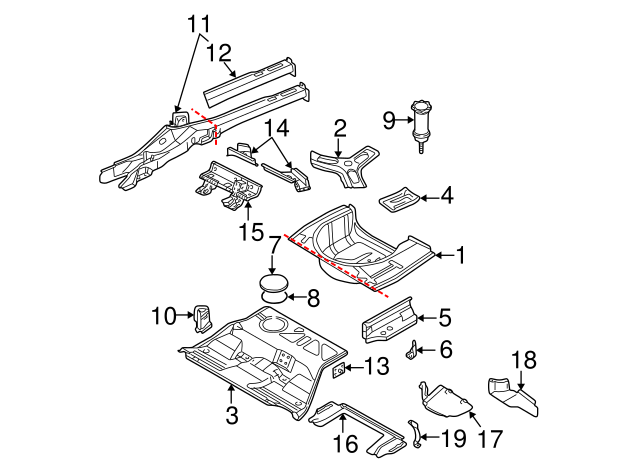 Seat Track 1J0-802-259 - View 10
