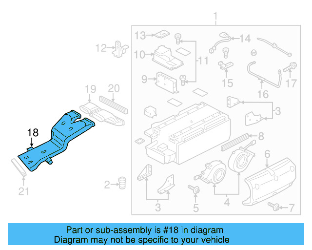 Drive Motor Battery Compartment Cooling Fan Duct 7P0-819-505 - View 3