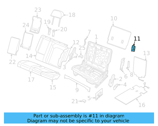 Seat Cushion Pad 3CN-885-375-K - View 16