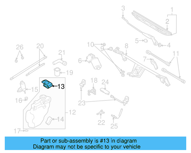 Wiper Arm Cap 5N0-955-205-9B9 - View 15