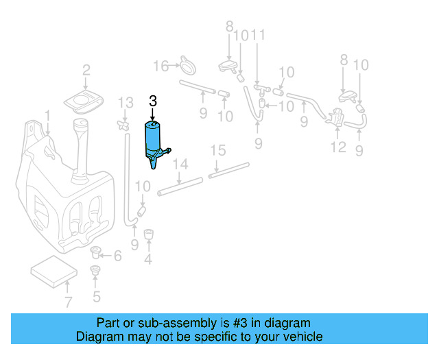 Windshield Washer Pump 333-955-651 - View 5
