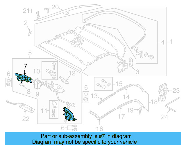 Latch Assembly Bracket 5C3-871-406 - View 3