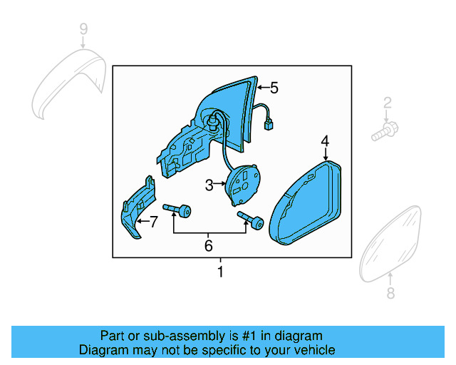 Housing Assembly 5K0-857-508-AD-9B9 - View 3