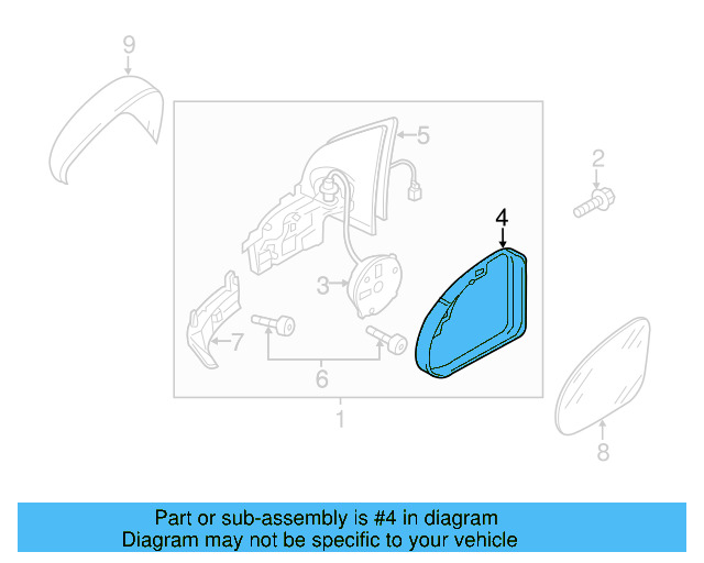 Housing Assembly 5K0-857-508-AD-9B9