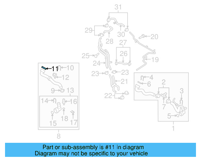 Radiator Coolant Hose Seal 4E0-121-666 - View 17