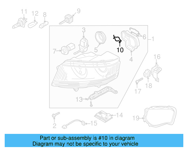 Hid Bulb Retainer Spring 3D0-941-160