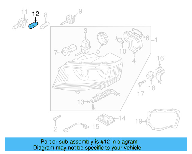 O'head Lamp Bulb N-017-753-10