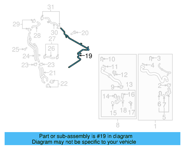 Water Pipe 06J-121-075-D - View 11