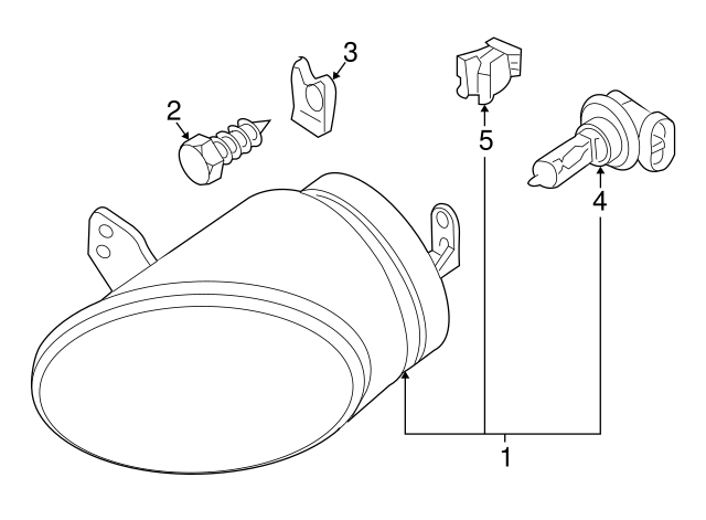 Fog Lamp Assembly Screw N-090-294-1 - View 4