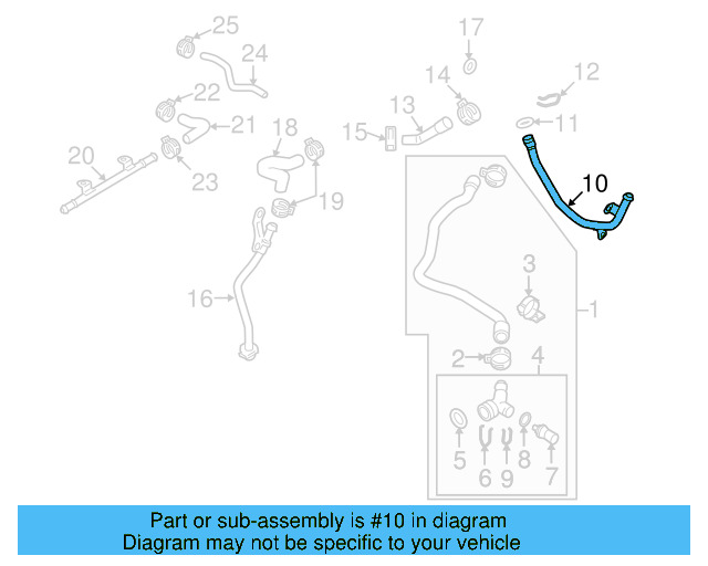 Water Inlet Pipe 07K-121-065-P - View 16