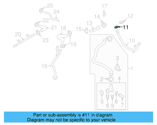 Hose & Tube Assembly 1K0-122-157-GT - View 7