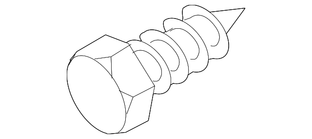 Fog Lamp Assembly Screw N-090-294-1 - View 2