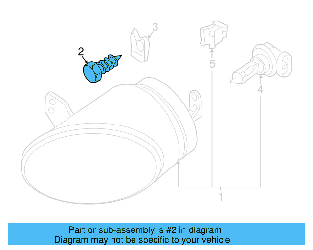 Fog Lamp Assembly Screw N-090-294-1 - View 7