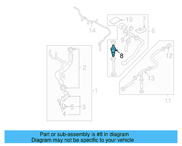 Thermostat 1K0-121-113-A - View 10