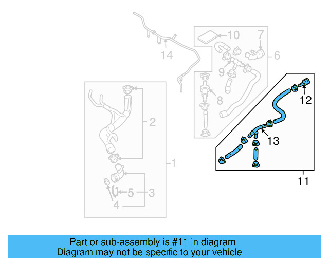 Hose Assembly 1K0-122-073-FF - View 35