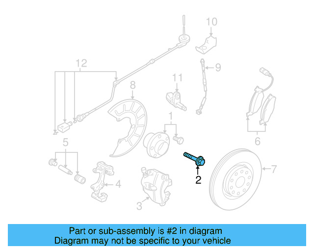 Axle Bolt WHT-005-437-A - View 64