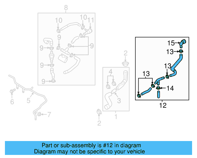 Hose Assembly 1K0-122-073-FF - View 13