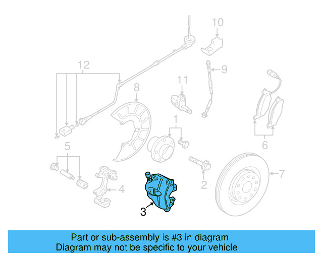 Caliper 1K0-615-124-D - View 20