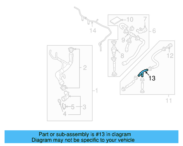 Cooling System Bypass Line Adapter 1K0-121-087-N - View 3