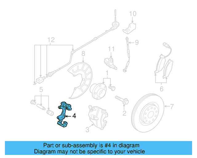 Caliper Mount 1K0-615-125-D